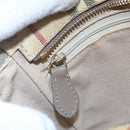 BURBERRY Nova Check Shoulder Bag PVC Beige Gold Auth 154719-18