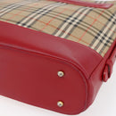 BURBERRY Nova Check Shoulder Bag Canvas Beige Gold Auth 154720-15