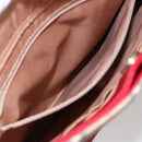 BURBERRY Nova Check Shoulder Bag Canvas Beige Gold Auth 154720-12