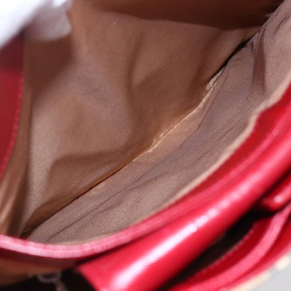 BURBERRY Nova Check Shoulder Bag Canvas Beige Gold Auth 154720