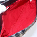 Burberrys Nova Check Shoulder Bag Wool Beige Silver Auth 154721V-11