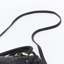 BALLY Hand Bag Leather 2way Black Gold Auth 154723-10