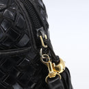 BALLY Hand Bag Leather 2way Black Gold Auth 154723-16