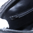 BALLY Hand Bag Leather 2way Black Gold Auth 154723-18