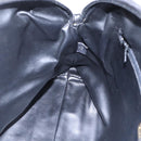 BALLY Hand Bag Leather 2way Black Gold Auth 154723-21