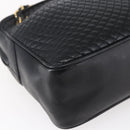 BALLY Chain Shoulder Bag Leather Black Gold Auth 154725-16
