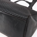 BALLY Hand Bag Leather Black Gold Auth 154726-12