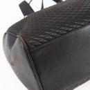 BALLY Hand Bag Leather Black Gold Auth 154726-13