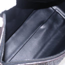 BALLY Hand Bag Leather Black Gold Auth 154726-17