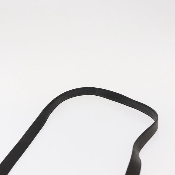 BALLY Hand Bag Leather 2way Black Gold Auth 154727