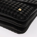 BALLY Hand Bag Leather 2way Black Gold Auth 154727-15
