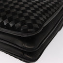 BALLY Hand Bag Leather 2way Black Gold Auth 154727-17