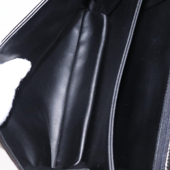 BALLY Hand Bag Leather 2way Black Gold Auth 154727