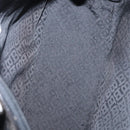 BALLY Quilted Hand Bag Leather Black Gold Auth 154728-17