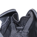 BALLY Quilted Hand Bag Leather Black Gold Auth 154728-18