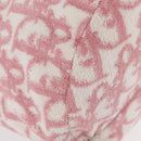 Christian Dior Trotter Canvas Pouch Pile Pink Auth 154730-11