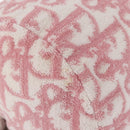 Christian Dior Trotter Canvas Pouch Pile Pink Auth 154730-12