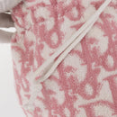 Christian Dior Trotter Canvas Pouch Pile Pink Auth 154730-13