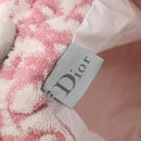 Christian Dior Trotter Canvas Pouch Pile Pink Auth 154730-14
