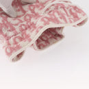 Christian Dior Trotter Canvas Pouch Pile Pink Auth 154730-6