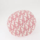 Christian Dior Trotter Canvas Pouch Pile Pink Auth 154730-8