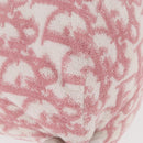 Christian Dior Trotter Canvas Pouch Pile Pink Auth 154730-9
