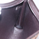 Christian Dior Trotter Canvas Shoulder Bag Brown Gold Auth 154731-18