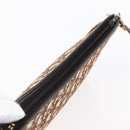 Christian Dior Trotter Canvas Shoulder Bag Brown Gold Auth 154731-6