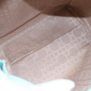 Christian Dior Micro bag Hand Bag Leather 2way Light Blue Gold Auth 154733-12