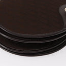 Christian Dior Trotter Canvas Shoulder Bag Brown Gold Auth 154734-10