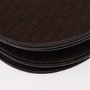 Christian Dior Trotter Canvas Shoulder Bag Brown Gold Auth 154734-13