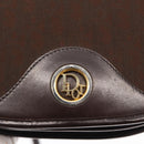 Christian Dior Trotter Canvas Shoulder Bag Brown Gold Auth 154734-14