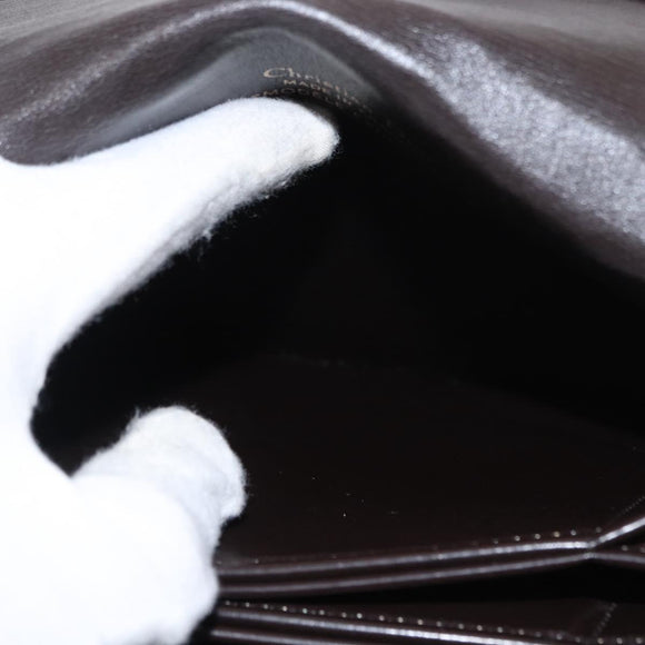 Christian Dior Trotter Canvas Shoulder Bag Brown Gold Auth 154734