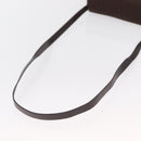 Christian Dior Trotter Canvas Shoulder Bag Brown Gold Auth 154734-7