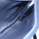 Christian Dior Trotter Canvas Hand Bag Navy Gold Auth 154735-17