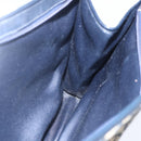 Christian Dior Trotter Canvas Hand Bag Navy Gold Auth 154735-18