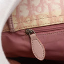 Christian Dior Trotter Canvas Romantic Chain Bag PVC Pink Silver Auth 154738-15
