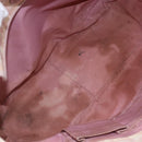 Christian Dior Trotter Canvas Romantic Chain Bag PVC Pink Silver Auth 154738-16