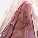 Christian Dior Trotter Canvas Romantic Chain Bag PVC Pink Silver Auth 154738-18