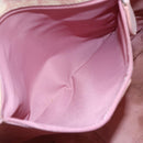 Christian Dior Trotter Canvas Romantic Chain Bag PVC Pink Silver Auth 154738-19