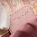 Christian Dior Trotter Canvas Romantic Chain Bag PVC Pink Silver Auth 154738-20