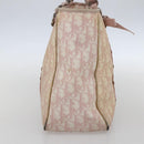 Christian Dior Trotter Canvas Romantic Chain Bag PVC Pink Silver Auth 154738-4