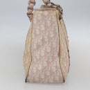 Christian Dior Trotter Canvas Romantic Chain Bag PVC Pink Silver Auth 154738-5