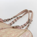 Christian Dior Trotter Canvas Romantic Chain Bag PVC Pink Silver Auth 154738-8