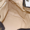 FENDI Zucca Canvas Vanity Hand Bag Black Brown gold Auth 154740-17