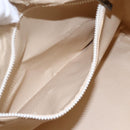 FENDI Zucca Canvas Vanity Hand Bag Black Brown gold Auth 154740-19