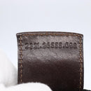 FENDI Zucca Canvas Hand Bag Black Brown Auth 154741-12