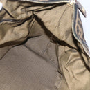 FENDI Zucca Canvas Vanity Hand Bag Black Brown gold Auth 154743-19