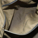 FENDI Zucca Canvas Vanity Hand Bag Black Brown gold Auth 154743-12