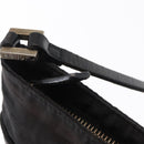 FENDI Zucca Canvas Shoulder Bag Black Silver Auth 154744-19